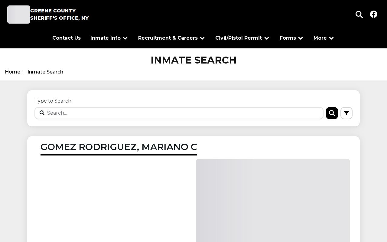 Greene County arrest history inmate roster search