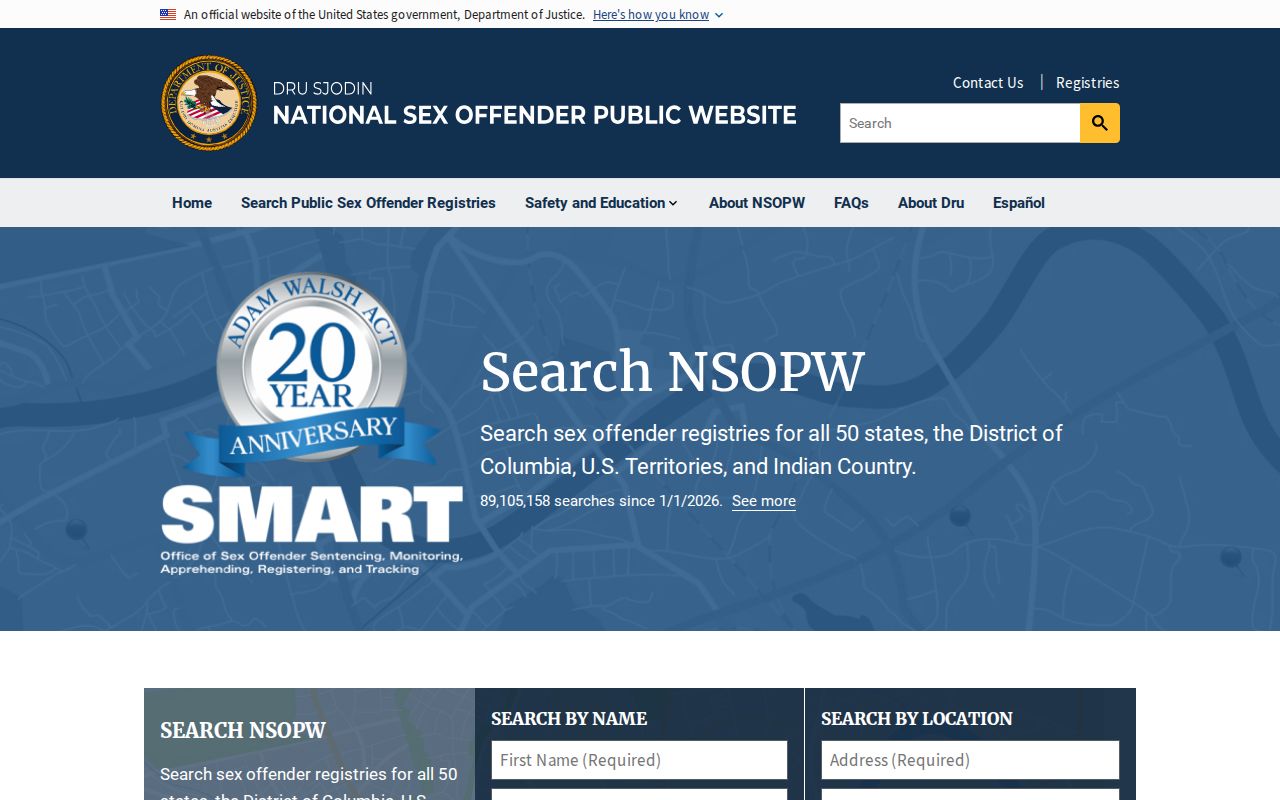 Greene County sex offender check with the national NSOPW search